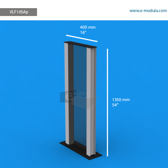VLF10SAp - 16" width by 54" height