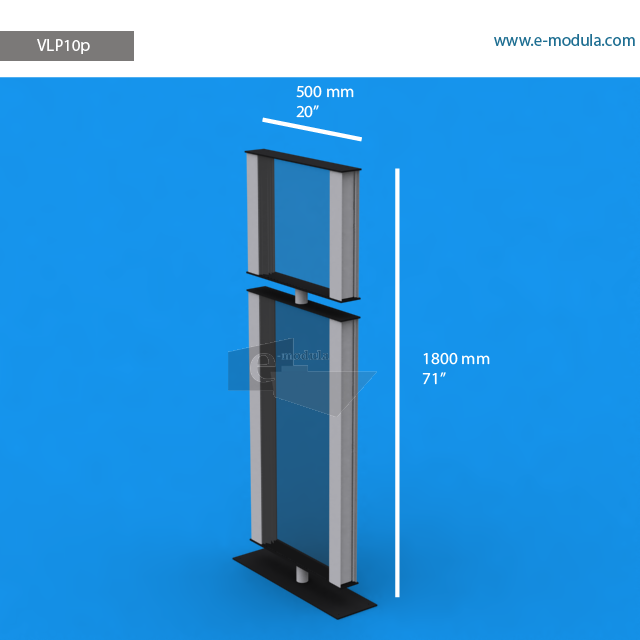 VLP10p - 20" width by 71" height
