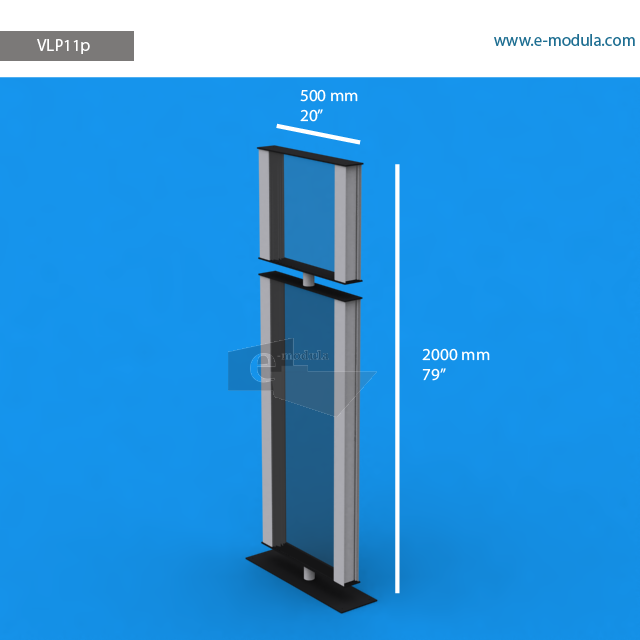 VLP11p - 20" width by 79" height