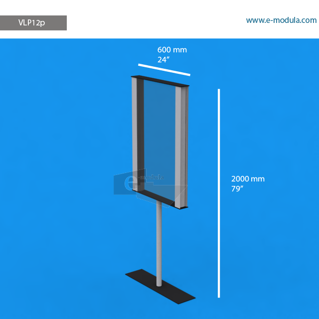 VLP12p - 24" width by 79" height