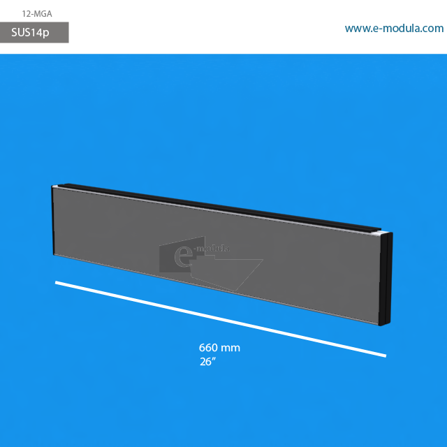 SUS14p - 26" width by 5" height