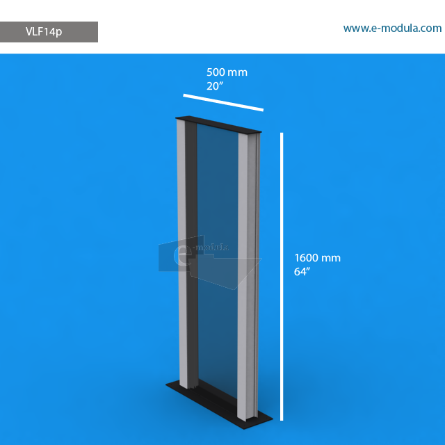 VLF14p - 20" width by 64" height