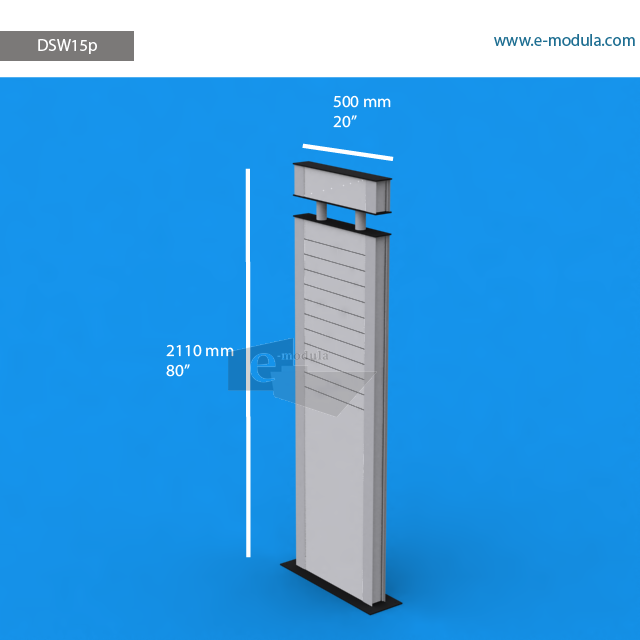 DSW15p - 20" width by 80" height