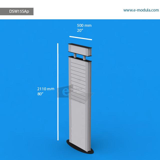 DSW15SAp - 20" width by 80" height