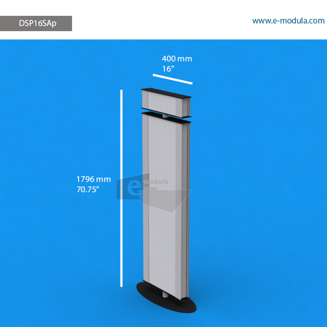DSP16SAp - 16" width by 70.75" height