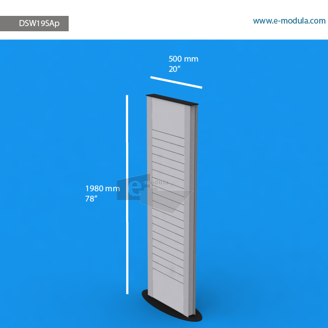 DSW19SAp - 20" width by 78" height