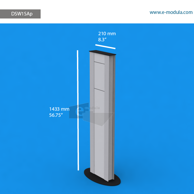 DSW1SAp - 8.3" width by 56.75" height