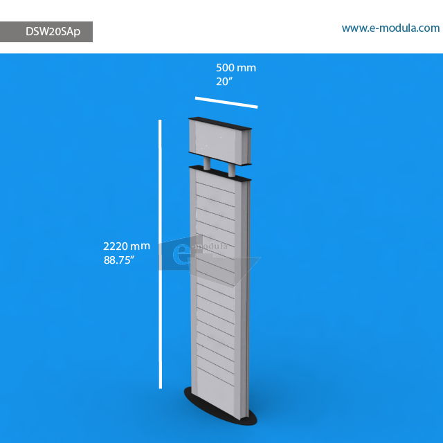 DSW20SAp - 20" width by 88.75" height