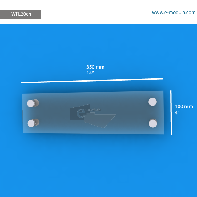 WFL20ch - 14" width by 4" height