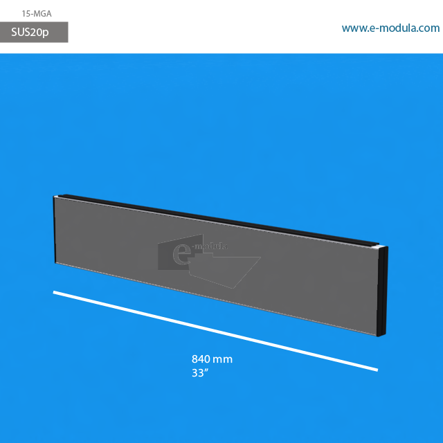 SUS20p - 33" width by 6" height
