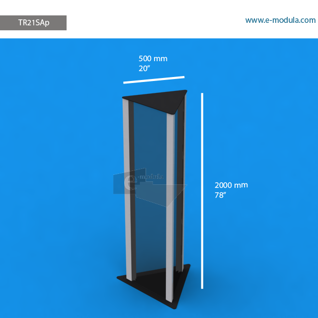 TR21SAp - 20" width by 78" height