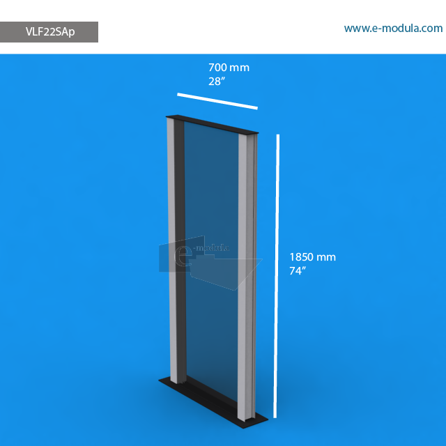 VLF22SAp - 28" width by 74" height