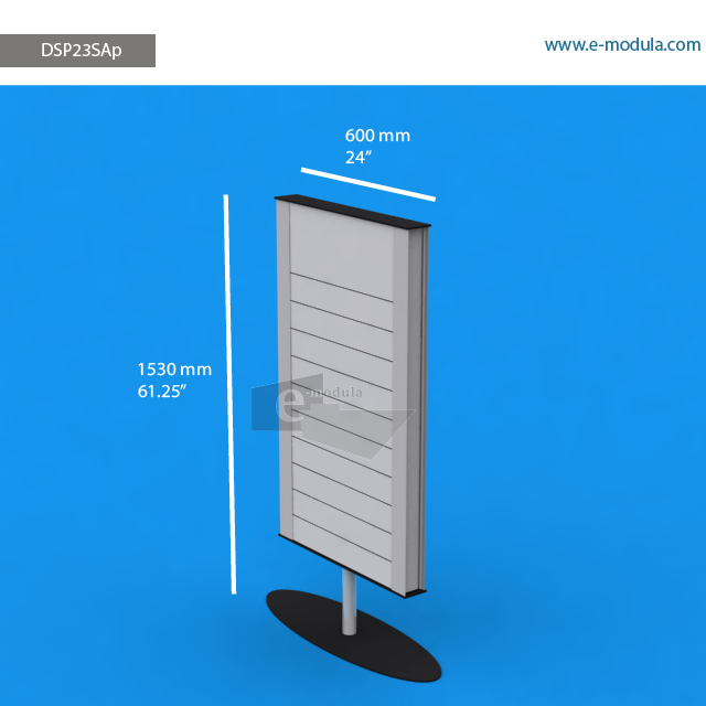 DSP23SAp - 24" width by 61.25" height
