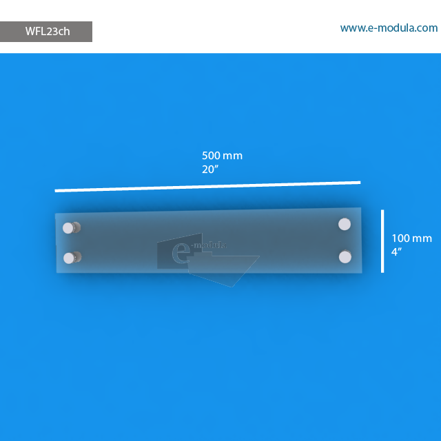WFL23ch - 20" width by 4" height