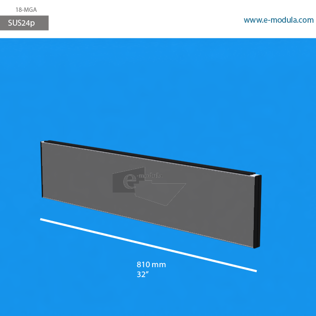 SUS24p - 32" width by 7" height