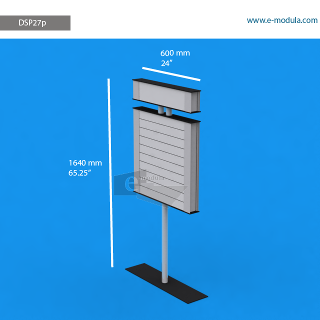 DSP27p - 24" width by 65.25" height