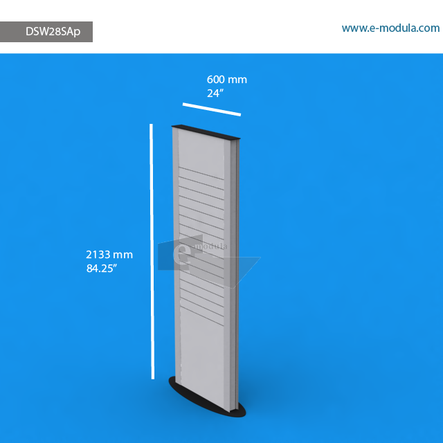 DSW28SAp - 24" width by 84.25" height