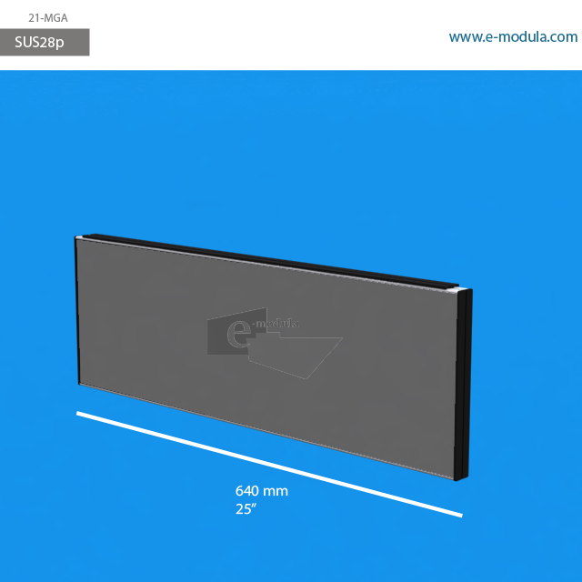 SUS28p - 25" width by 8.3" height