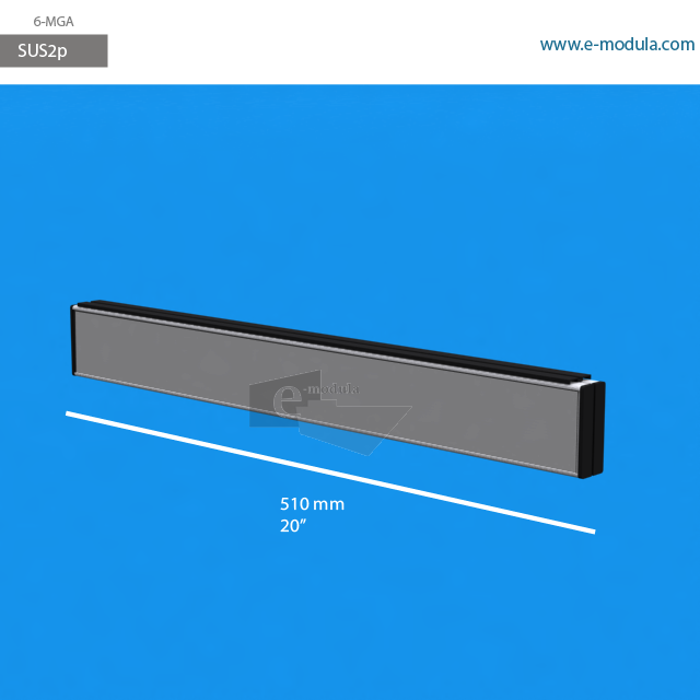 SUS2p - 20" width by 2" height