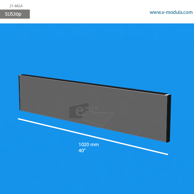 SUS30p - 40" width by 8.3" height