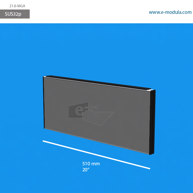 SUS32p - 20" width by 8.5" height
