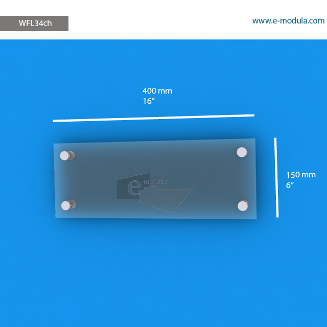 WFL34ch - 16" width by 6" height