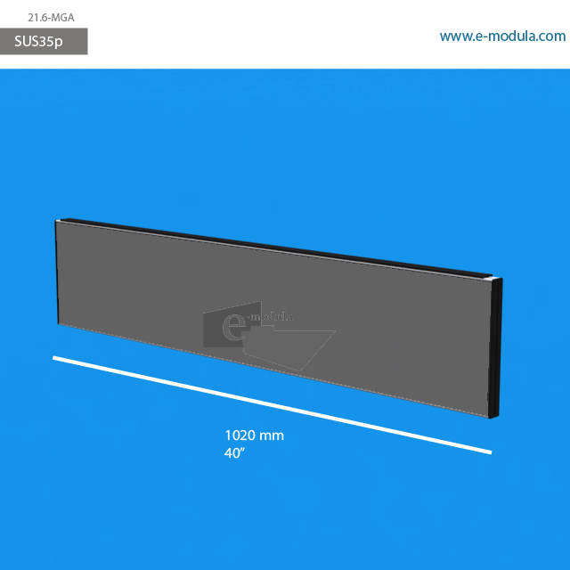 SUS35p - 40" width by 8.5" height