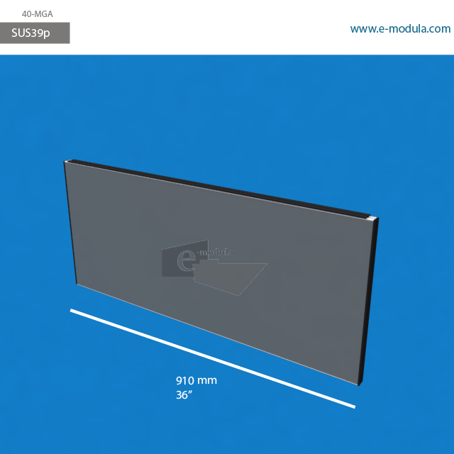 SUS39p - 36" width by 16" height