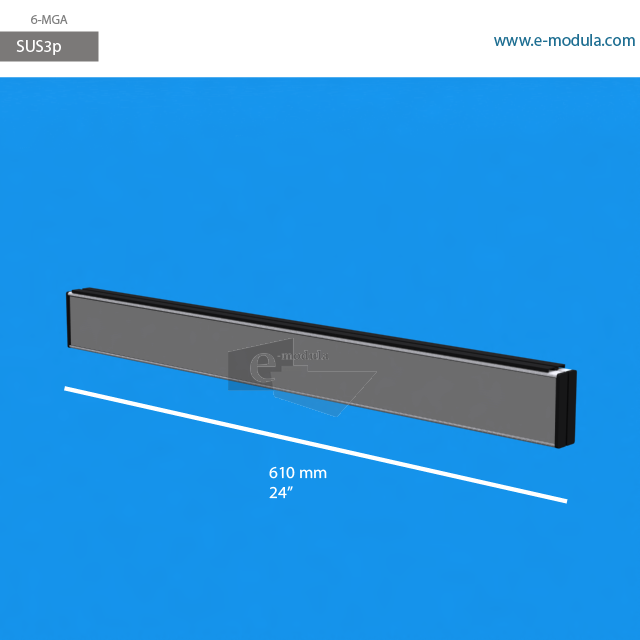 SUS3p - 24" width by 2" height