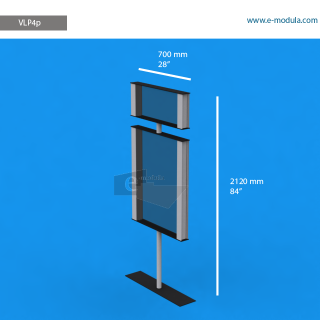 VLP4p - 28" width by 84" height