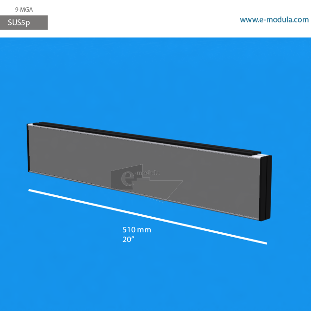 SUS5p - 20" width by 4" height