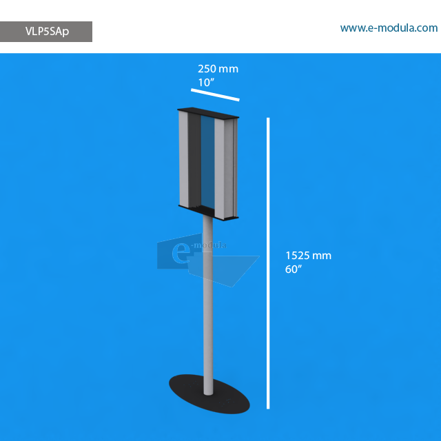 VLP5SAp - 10" width by 60" height