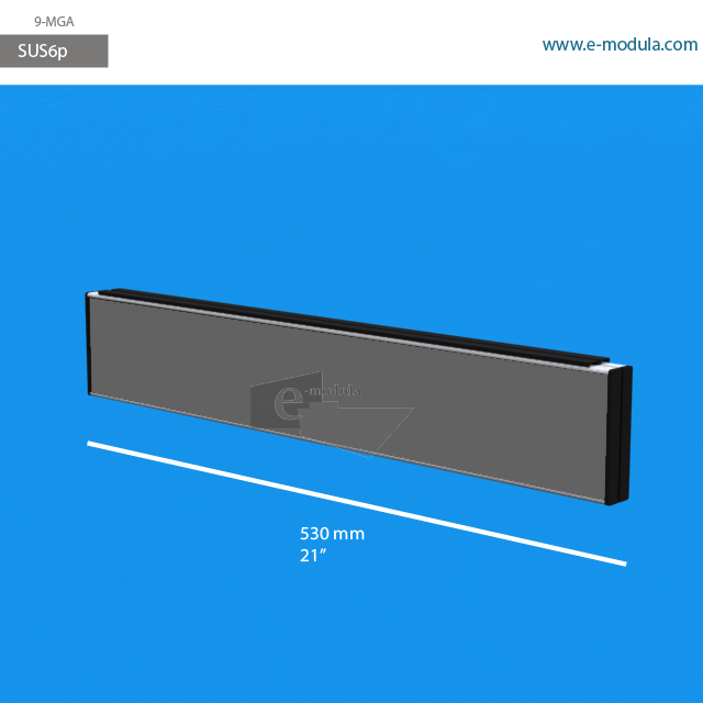 SUS6p - 21" width by 4" height