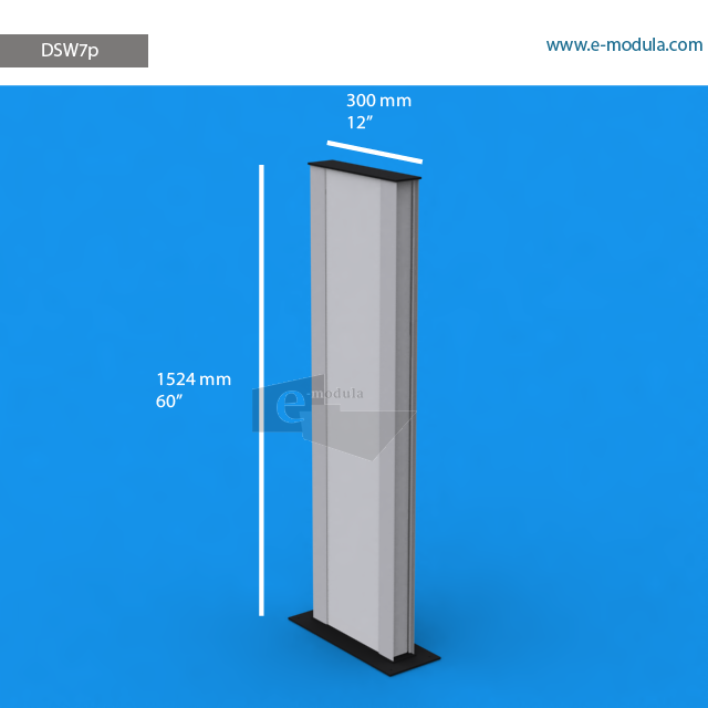 DSW7p - 12" width by 60" height