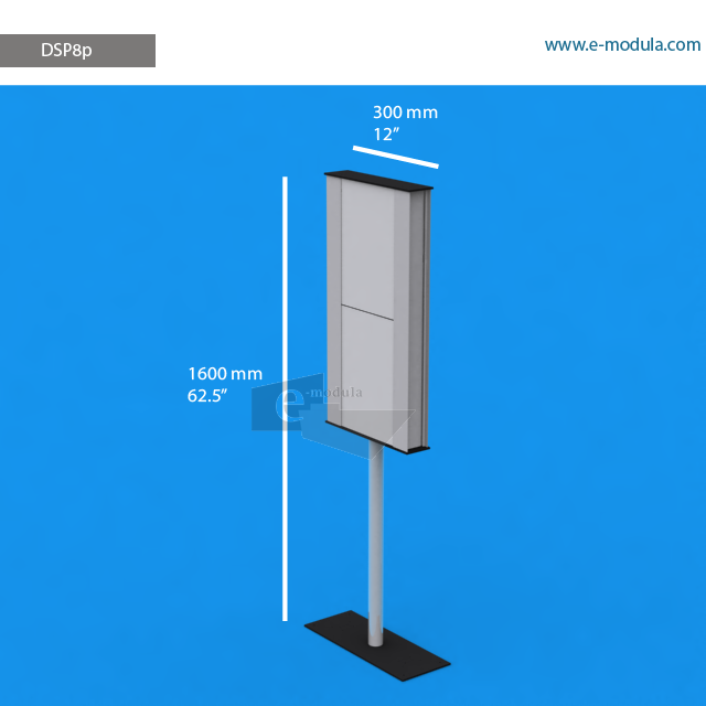 DSP8p - 12" width by 62.5" height