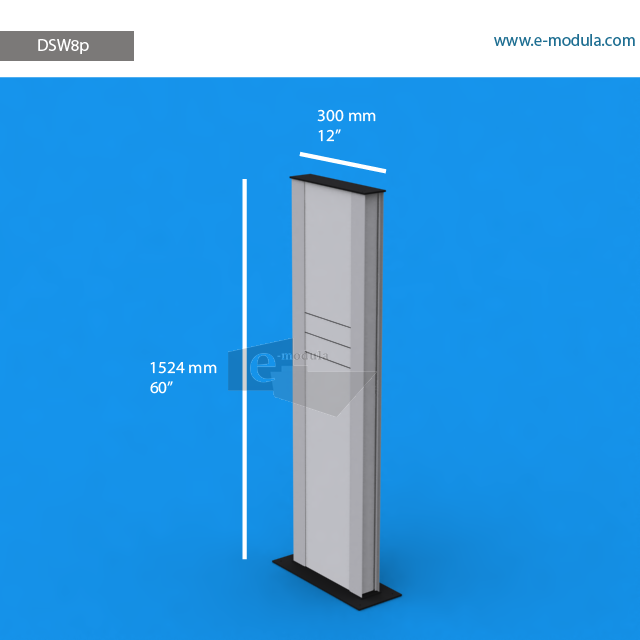 DSW8p - 12" width by 60" height
