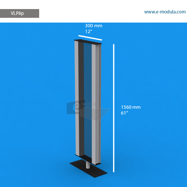 VLP8p - 12" width by 61" height