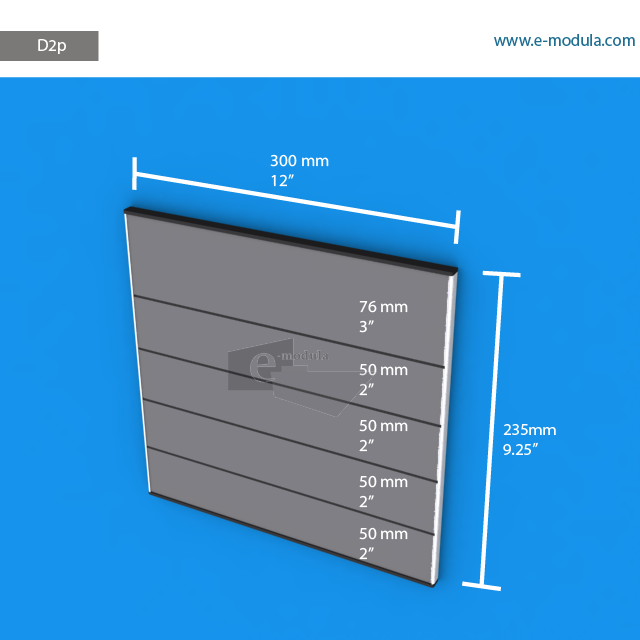D2p - 12" width by 11.5" height