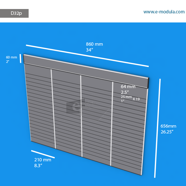 D32p - 34" width by 26.25" height