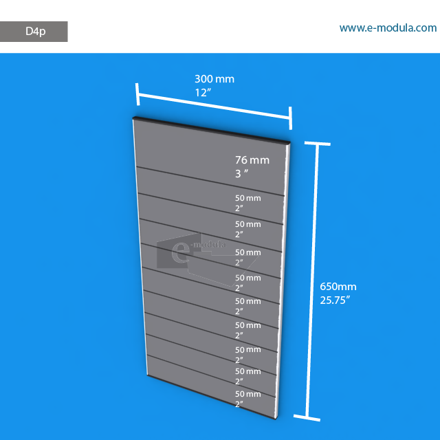 D4p - 12" width by 22.5" height