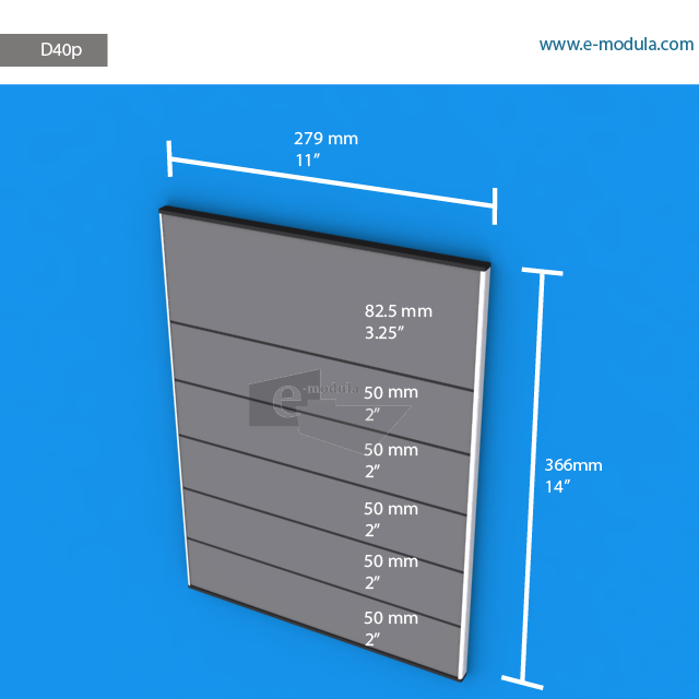 D40p - 11" width by 14" height