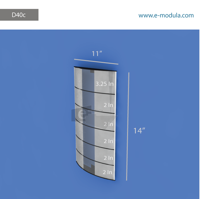 D40c-11” Wide by 14” high
