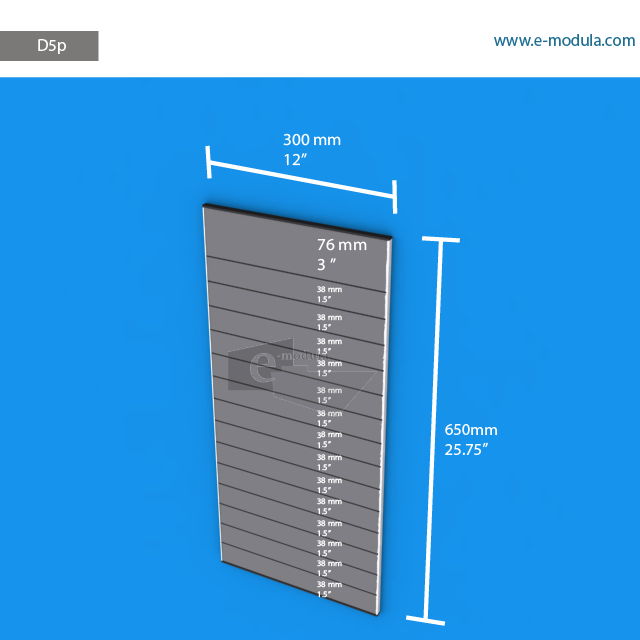 D5p - 12" width by 25.75" height