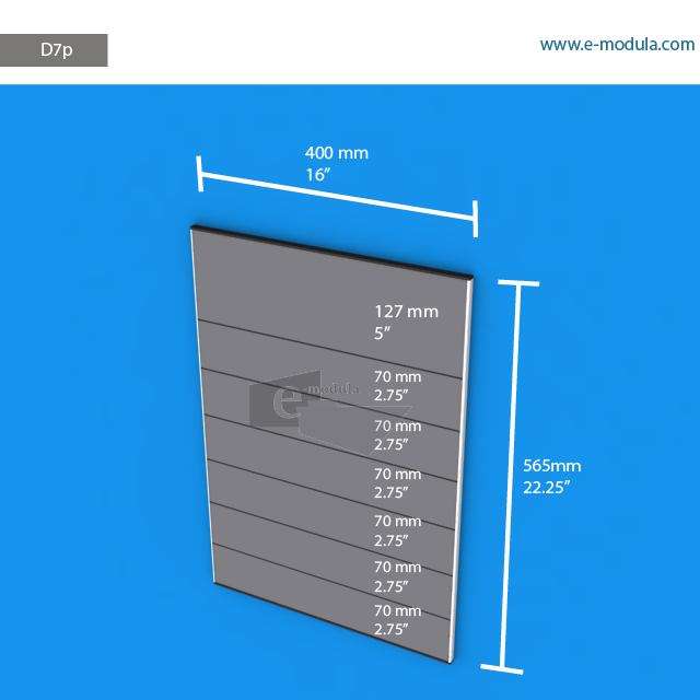 D7p - 16" width by 22.25" height