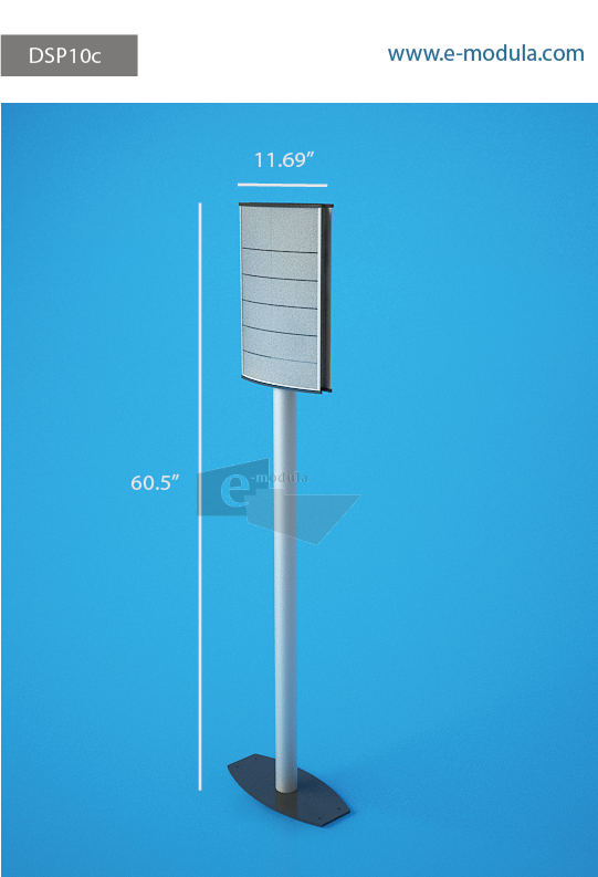 DSP10c-11" Width  by 60” high