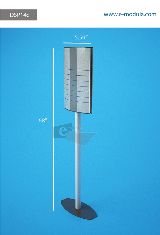DSP14c-16" Width  by  68” high