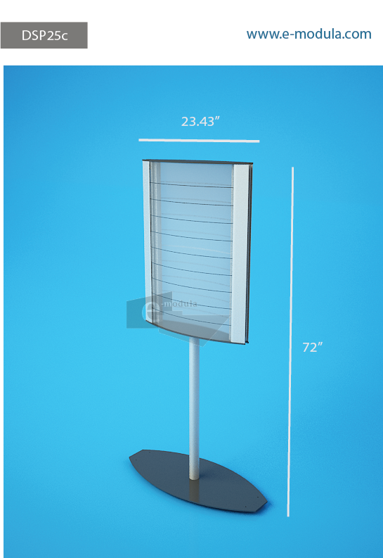 DSP25c-24" Width  by  72” high