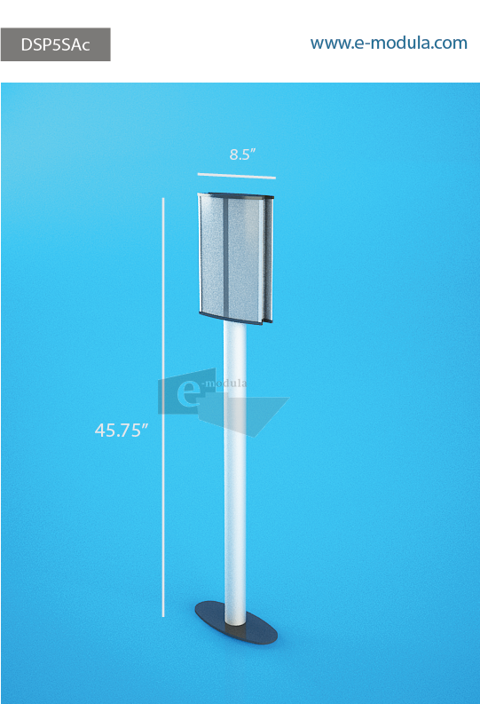 DSP5SAc-8.5" Width  by 45” high