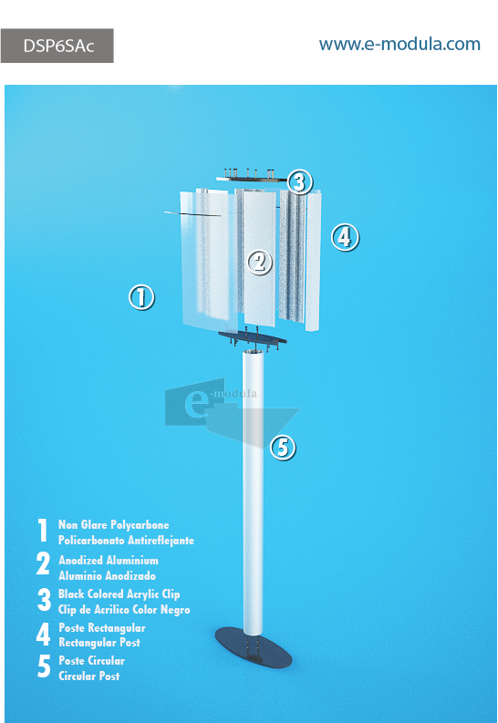 DSP6SAc-8.5" Width  by 47” high