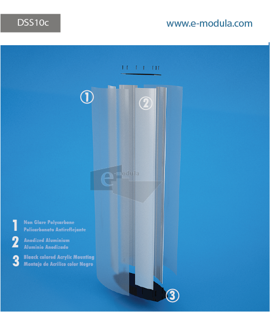 DSS10c-16" Width  by 60” high